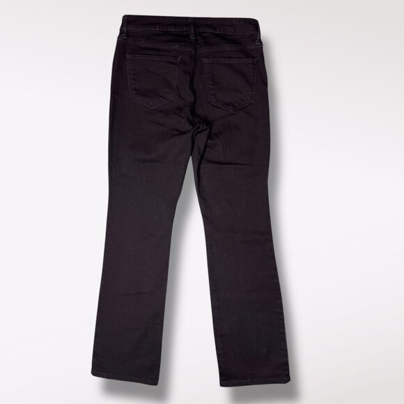 Old Navy Kicker Boot Cut Mid Rise Black Jeans Size 6 Short - Picture 5 of 6